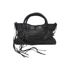 BALENCIAGA The First Handbag Shoulder Bag Anniversary Edition Black